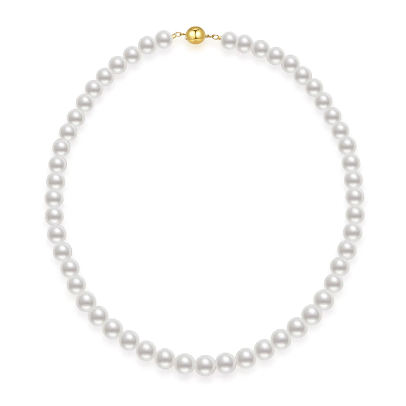 18k Gold 9-11mm Australian White South Sea Pearl Necklace KN00215