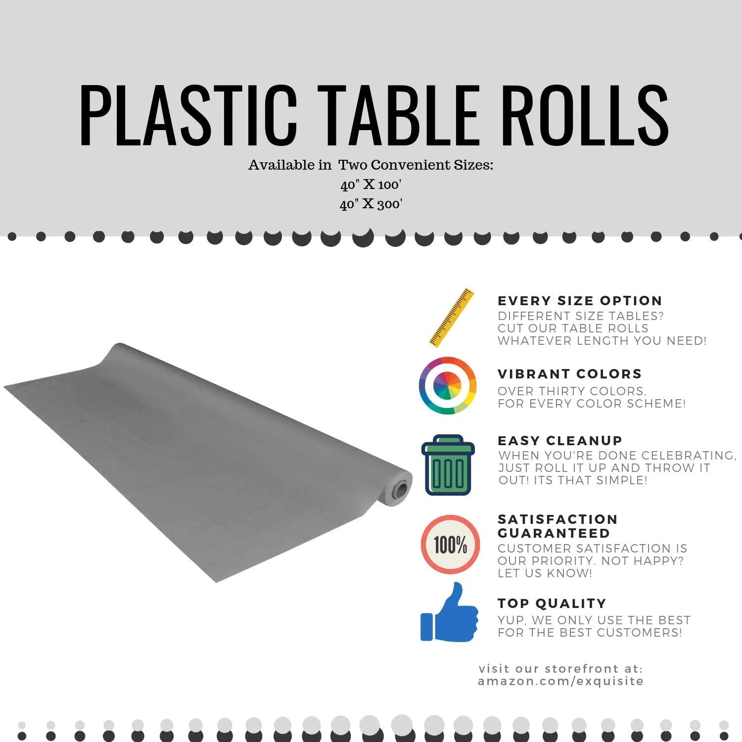 40 In. x 300 Ft. Premium Lime Green Table Roll