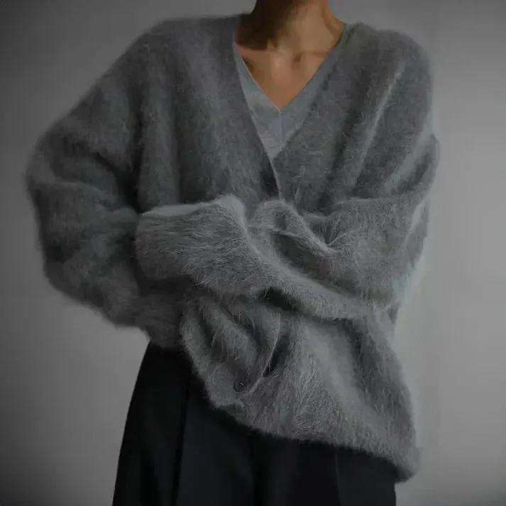 ADELE - Fuzzy Mohair Cardigan