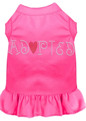 Adopted Rhinestone Dress Bright Pink Xxxl