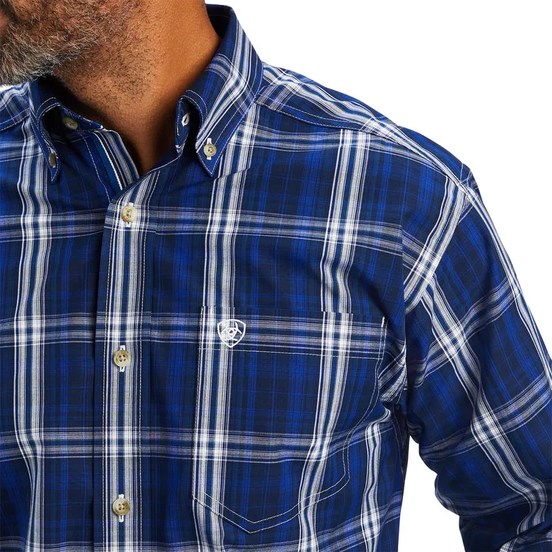 'Ariat' Men's Pro Series Burke Classic Fit Button Down - Dark Sapphire