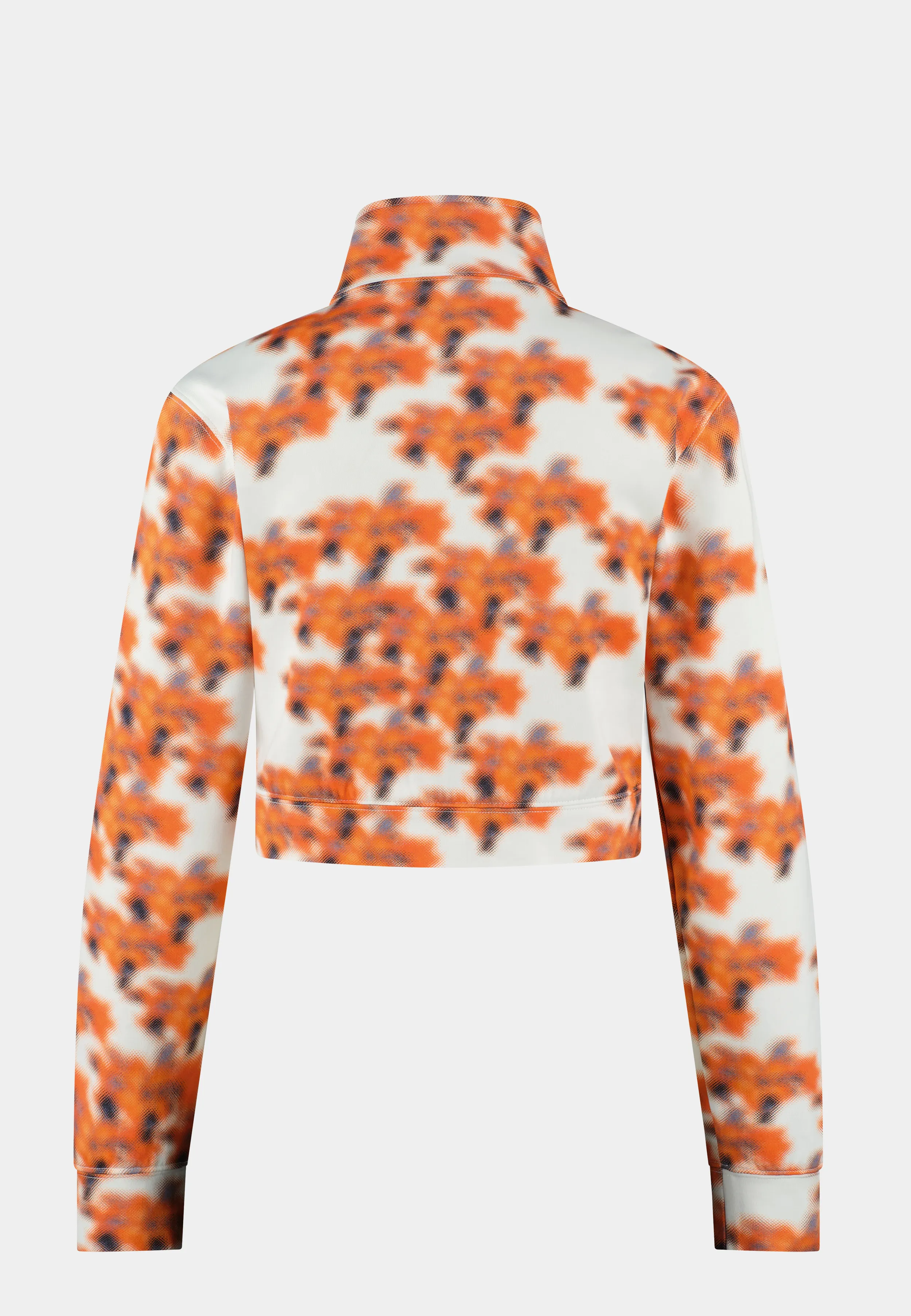 Ashluxe Female Printed Track Jacket Orange Flower Aop