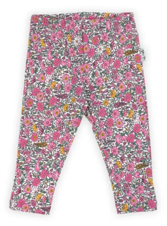 Bamar Nicol Dress leggings girls with flowers LEA