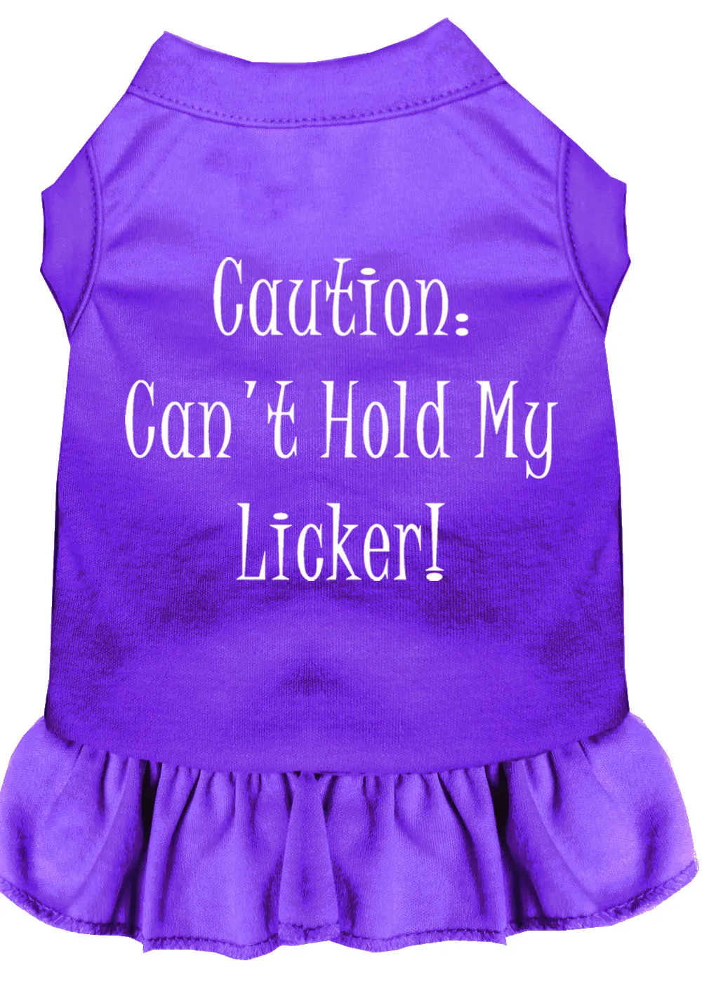 Can't Hold My Licker Screen Print Dress Purple Xxl