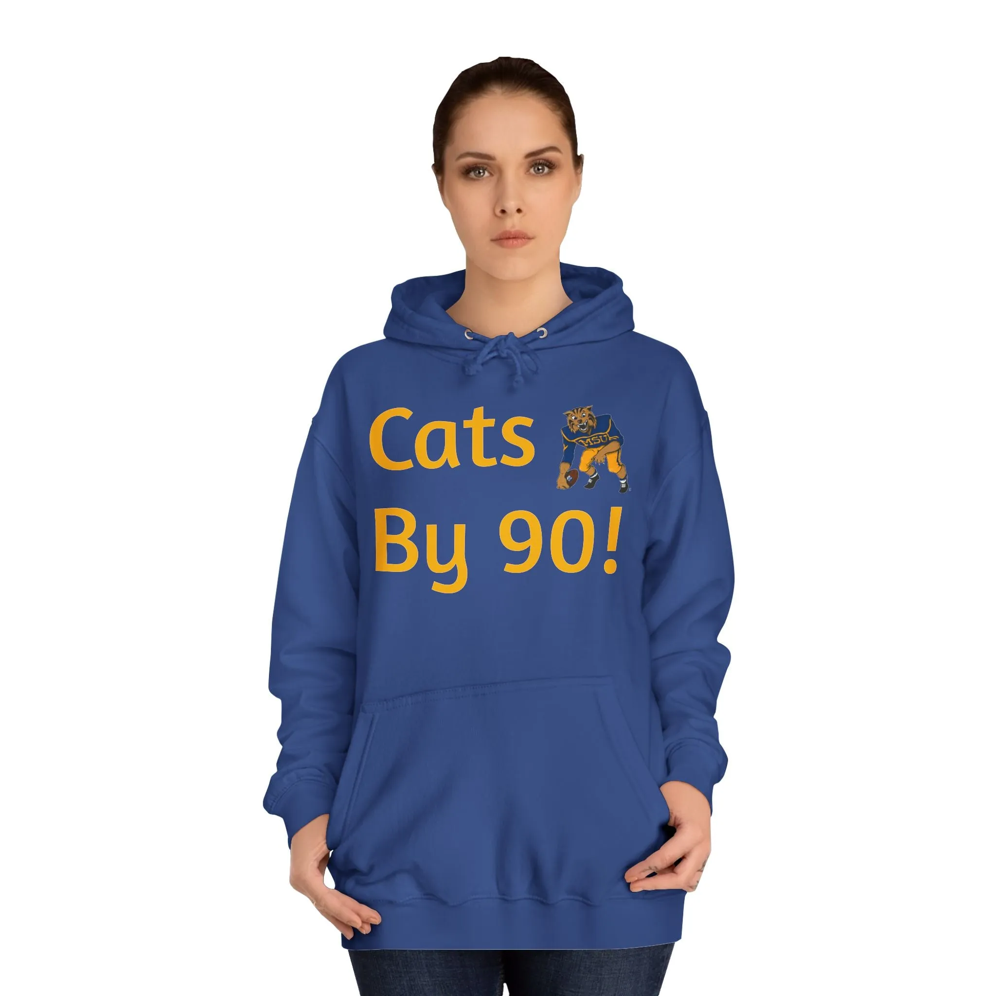 Cats By 90 College Hoodie