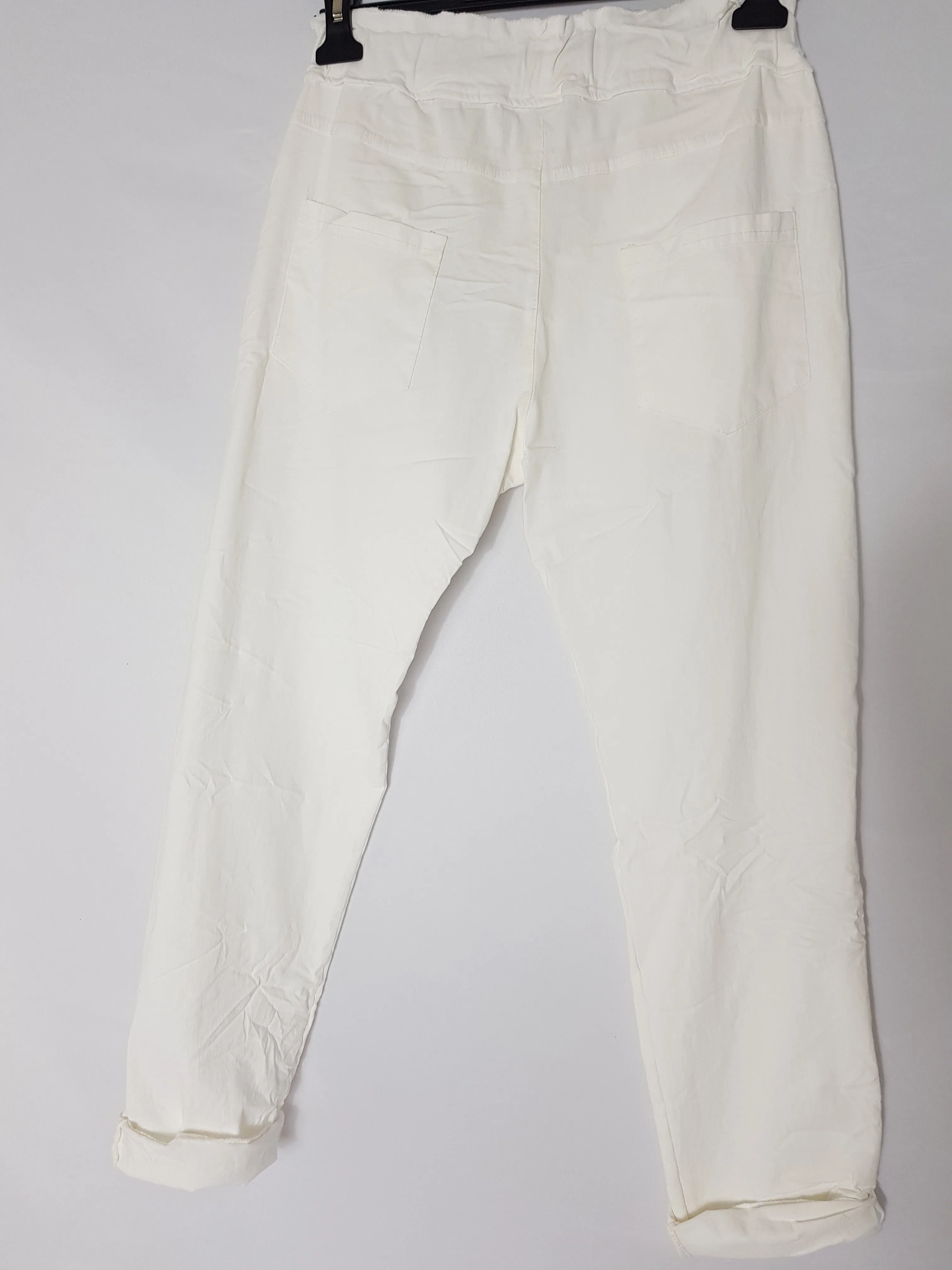 Cream magic Trouser Back to Basics Logo Leg 10/16