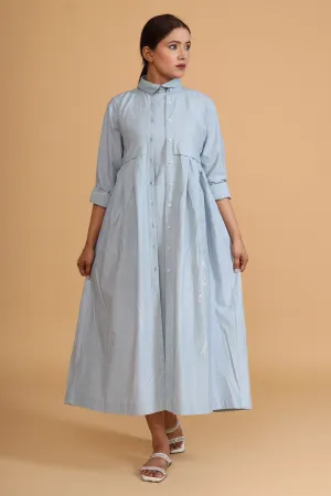 Front Back Pleated Mint Overlay