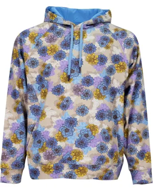 HANK SNAP FLORAL HOODIE - PUMICE