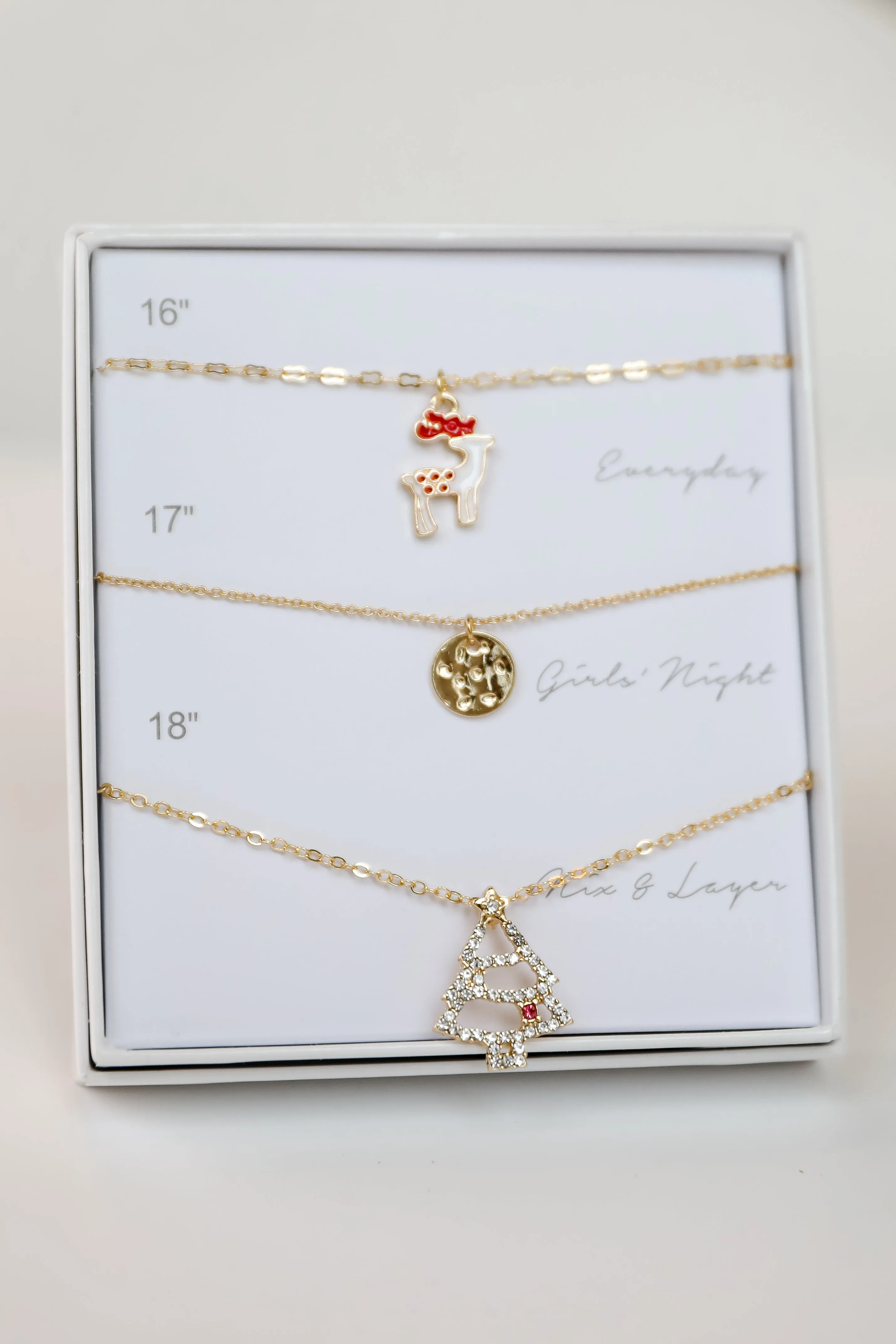 Holly Gold Necklace Set