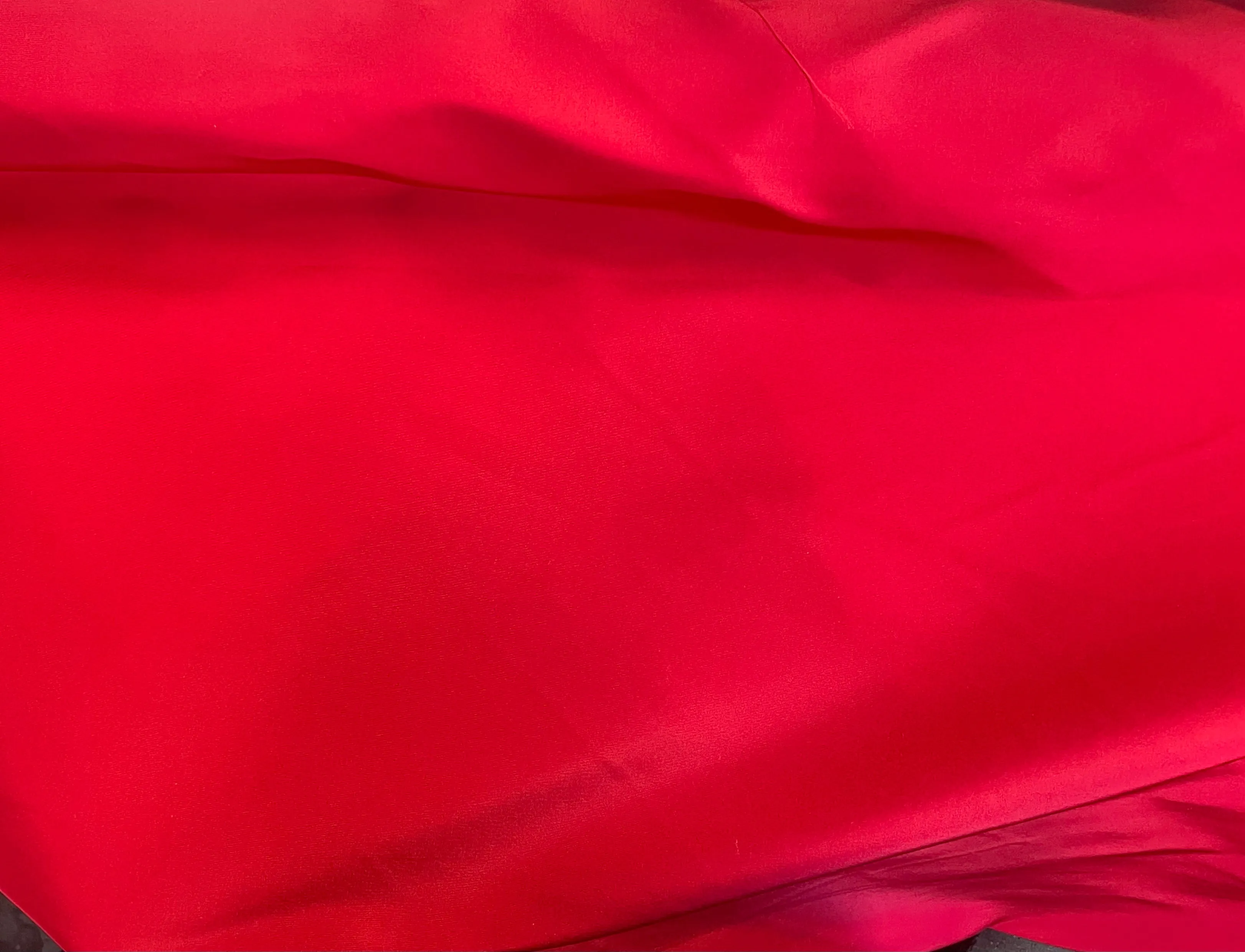 Italian Silk Faille - True Red