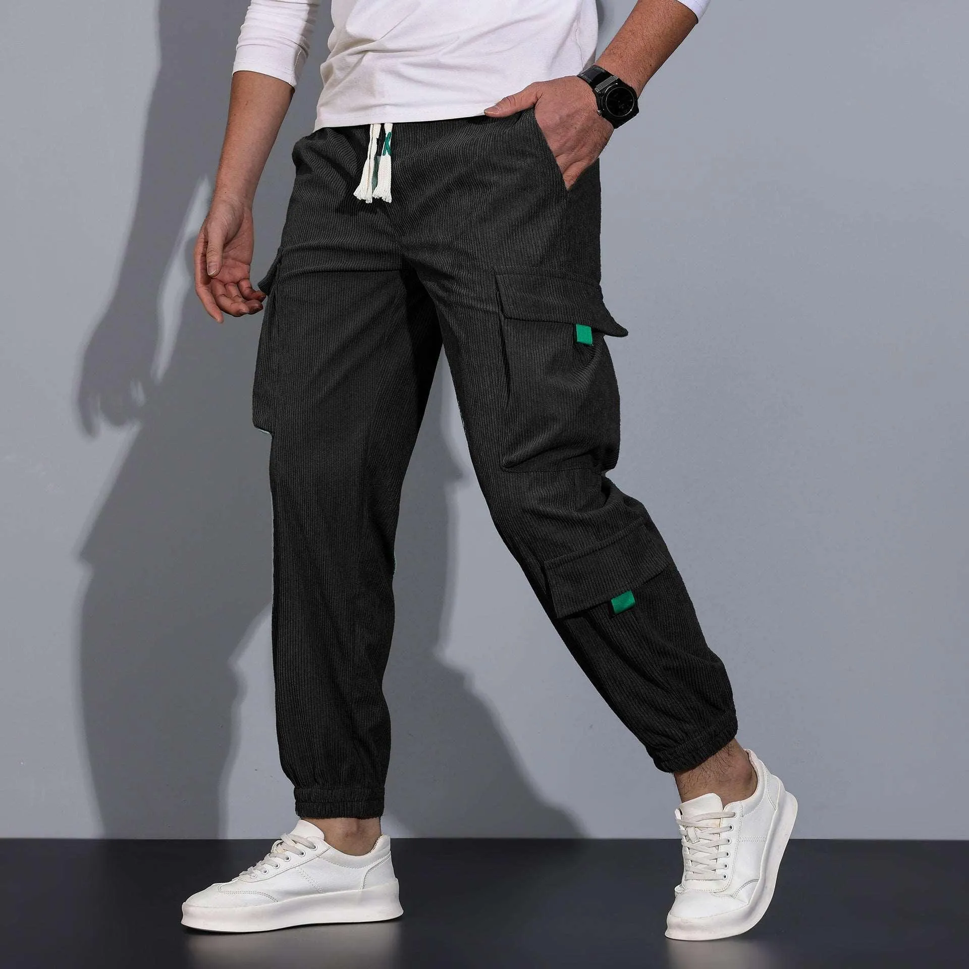 Men's Ankle-tied Loose Casual Trousers