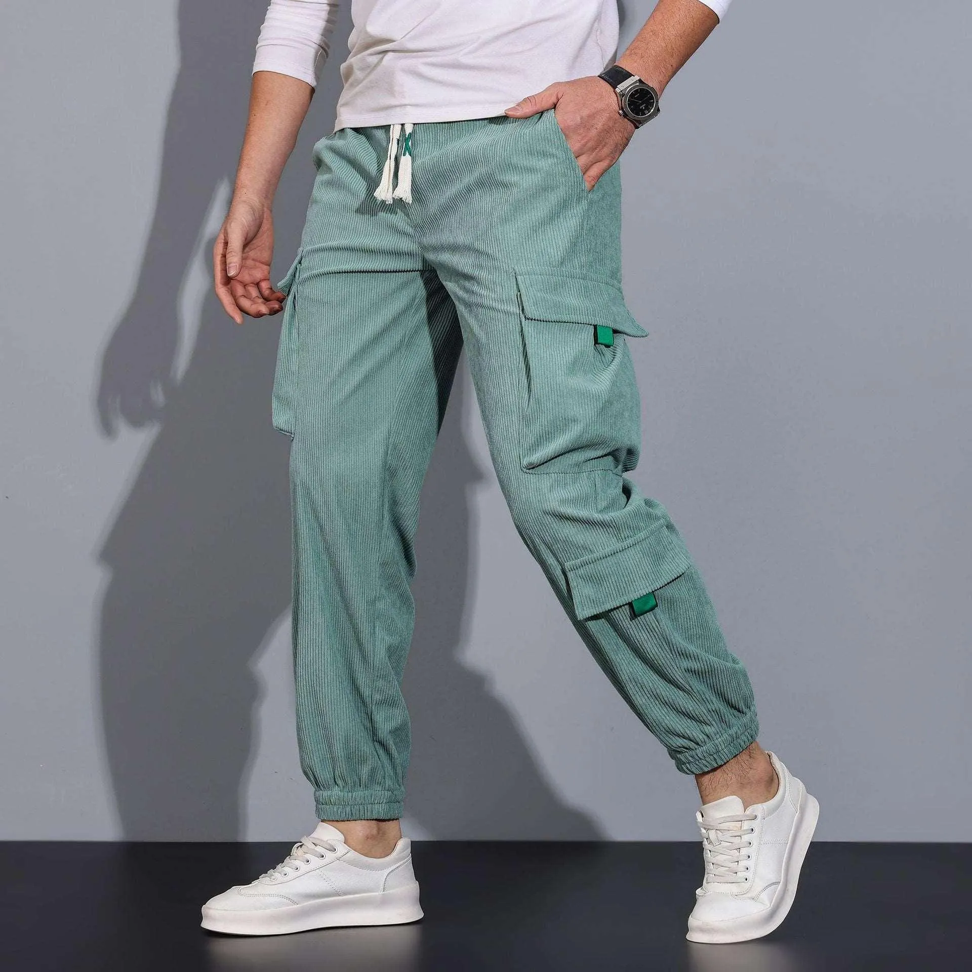 Men's Ankle-tied Loose Casual Trousers