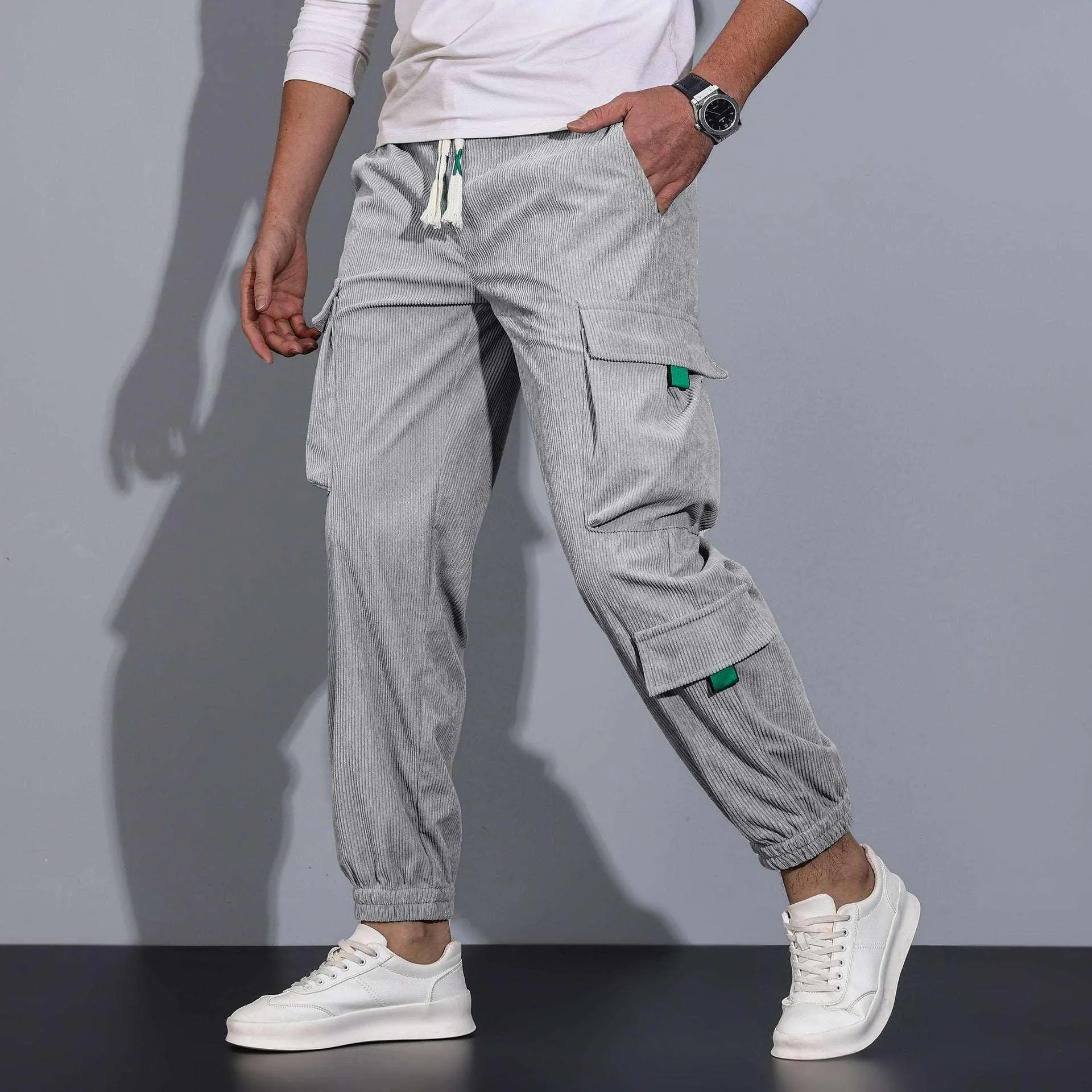 Men's Ankle-tied Loose Casual Trousers