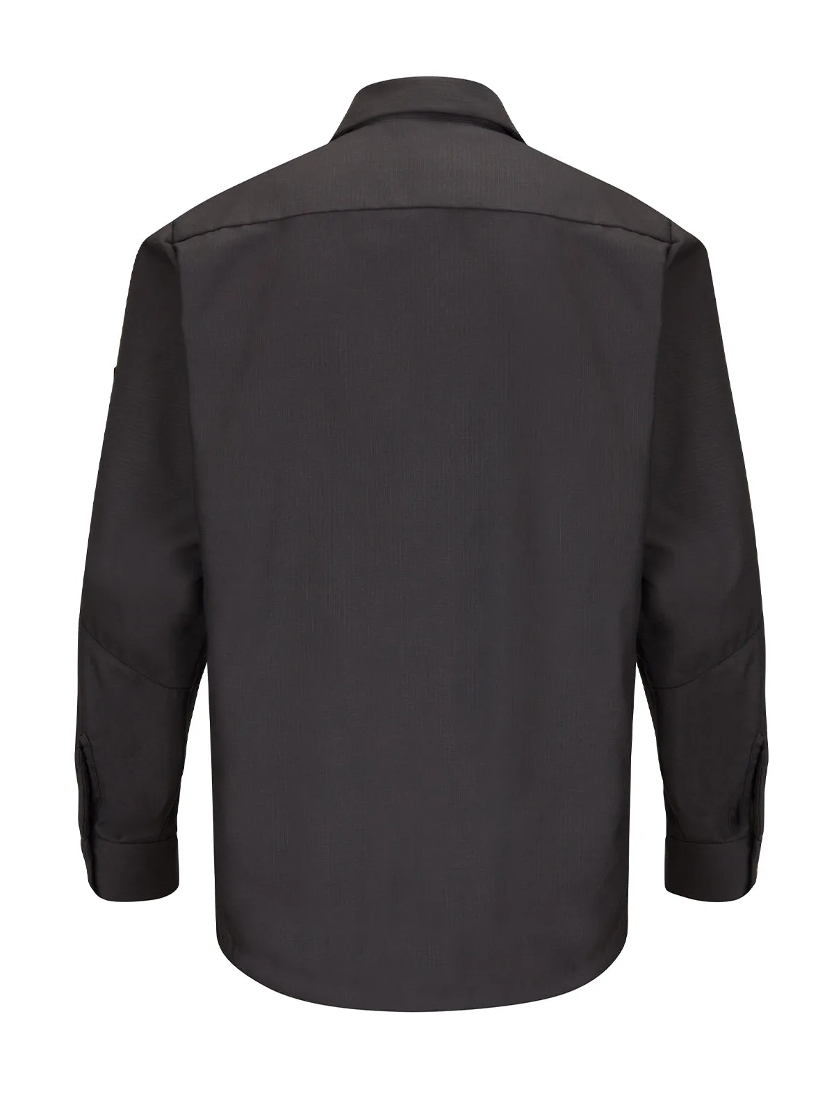 Men's Long Sleeve Two-Tone Crew Shirt - SY10 - Charcoal
