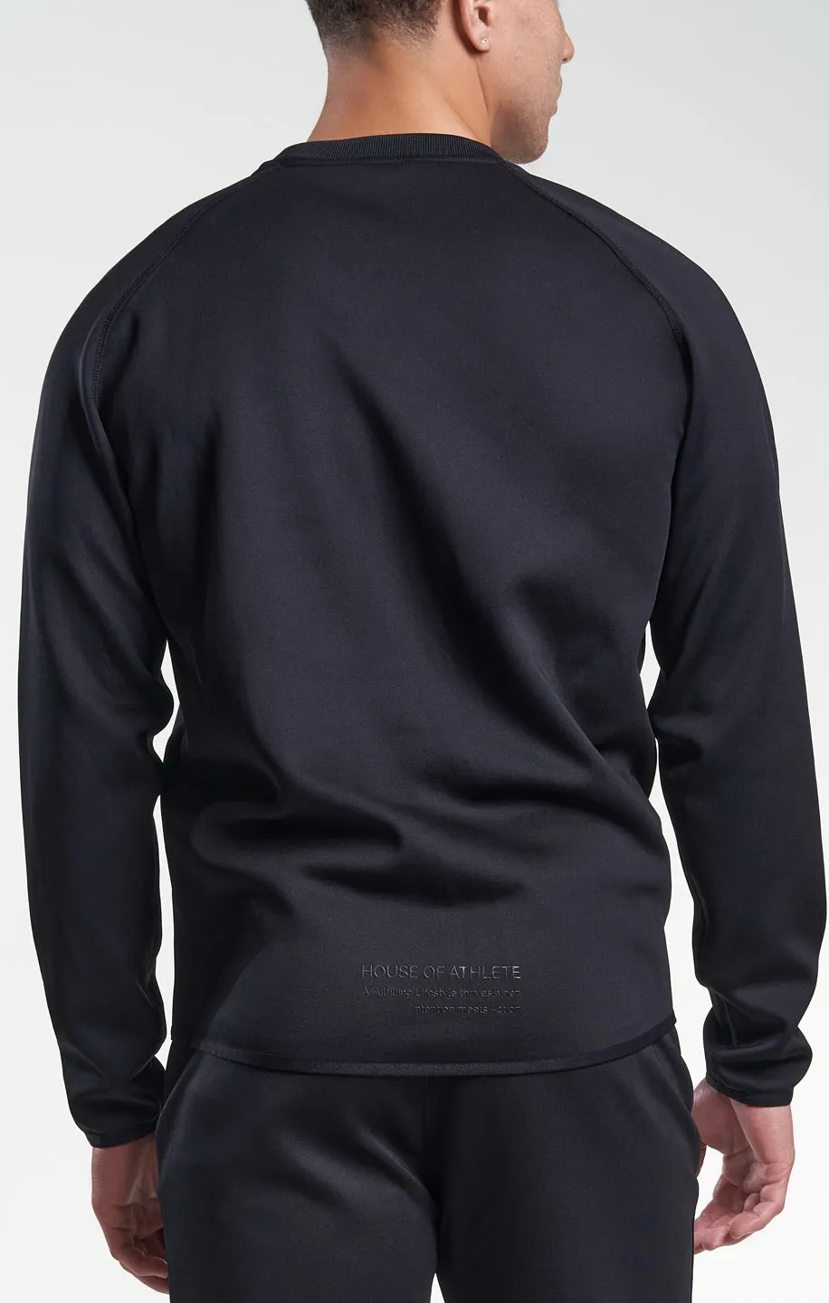 Mens Tech Fleece Logo Crewneck