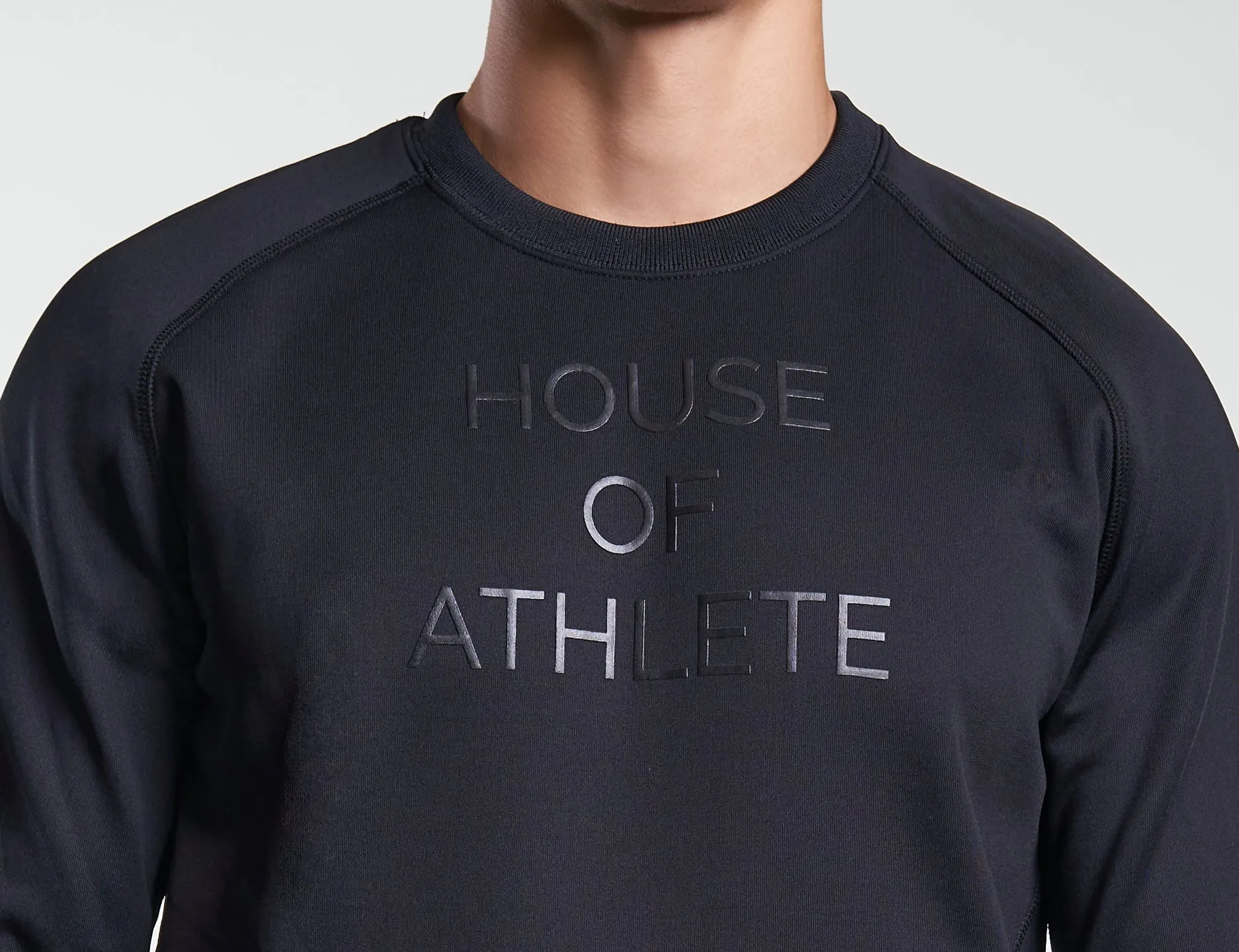 Mens Tech Fleece Logo Crewneck