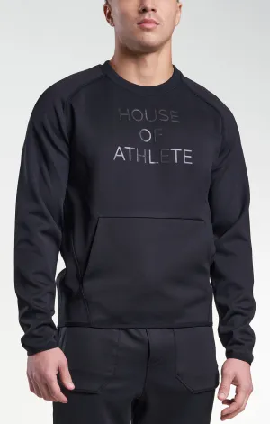 Mens Tech Fleece Logo Crewneck
