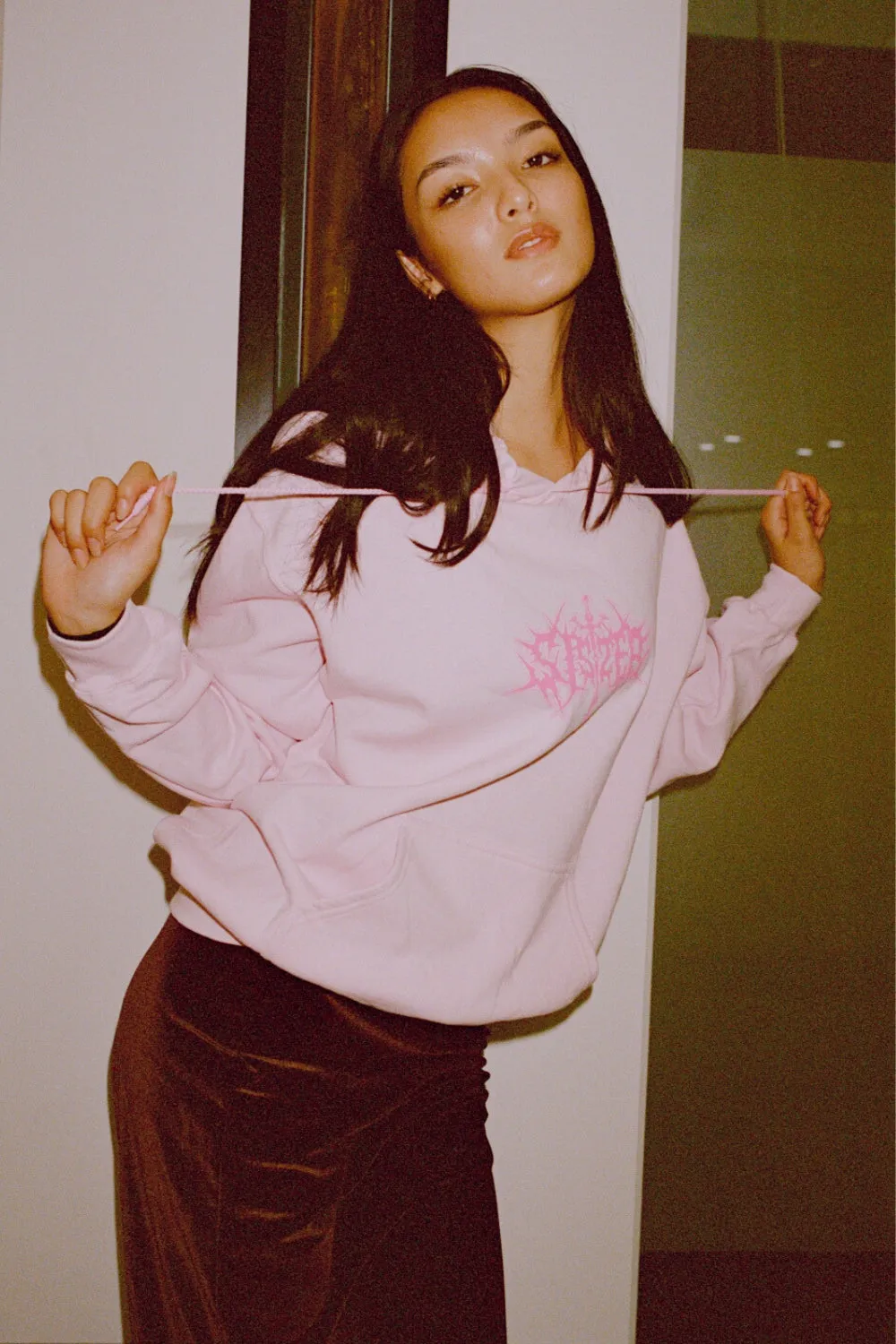 METAL SISTER HOODIE | PINK