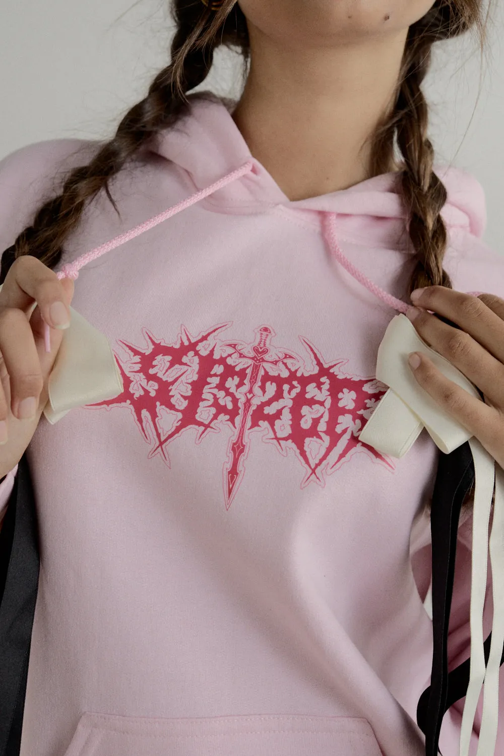 METAL SISTER HOODIE | PINK