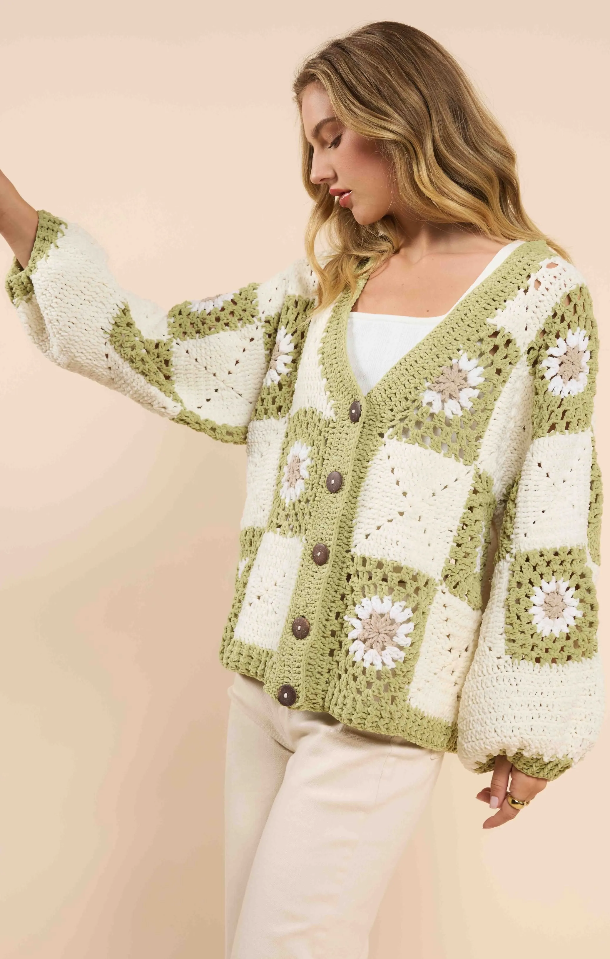 Myriam Crochet Cardigan