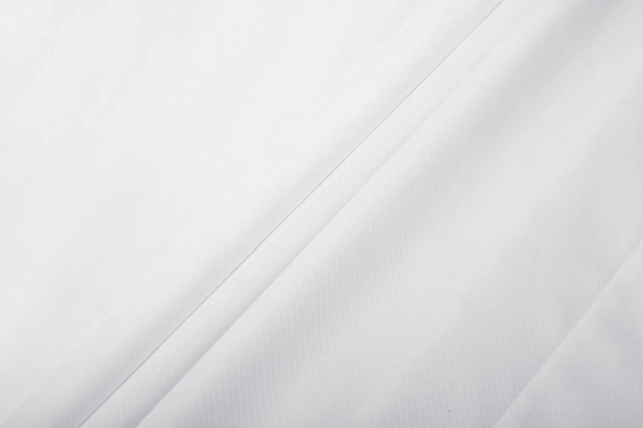Non-Iron Cotton Stretch Textured Shirt in Smart Fit Semi-Spread Collar