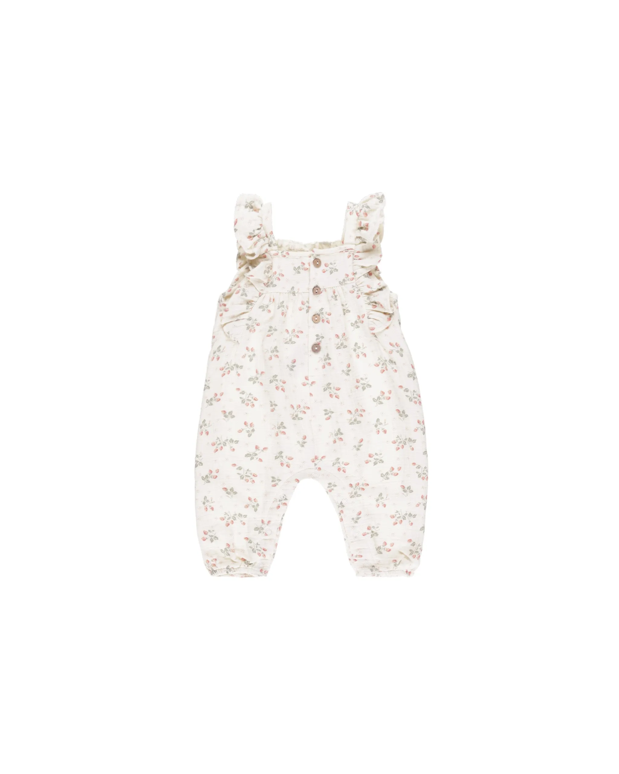 Nova Romper in Ivory/Strawberries