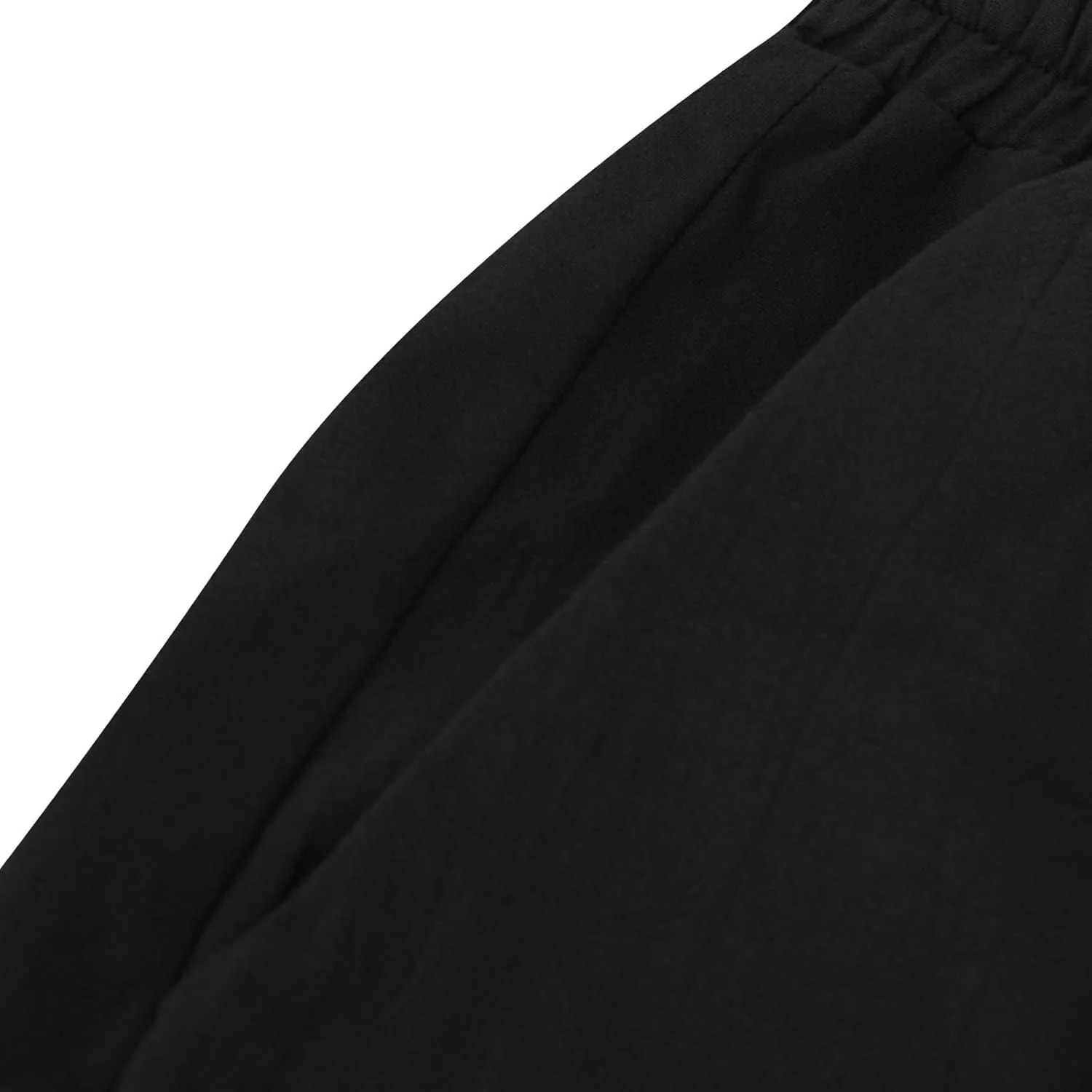 Plus Size Linen Pants for Women Wide Leg High Waist Cotton Linen Trousers, Breathable Wrinkle-Free Beach Vacation Wear