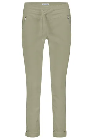 Red Button SRB4154 Tessy Tea Green Cropped Jogger Trousers