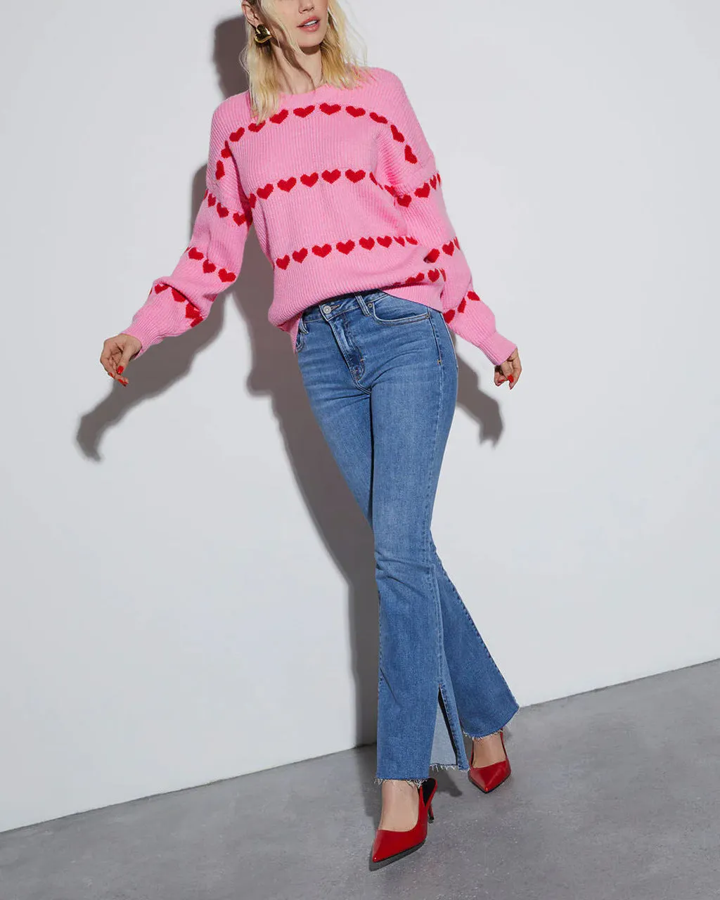 Red Heart Patterns Knit Sweater
