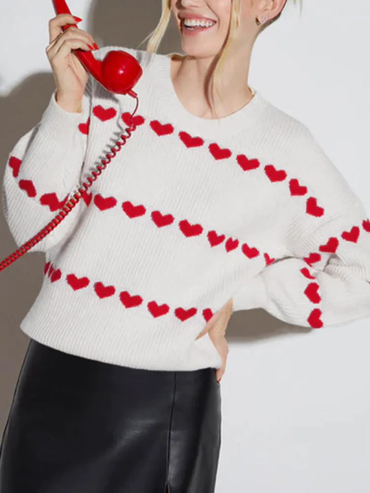 Red Heart Patterns Knit Sweater