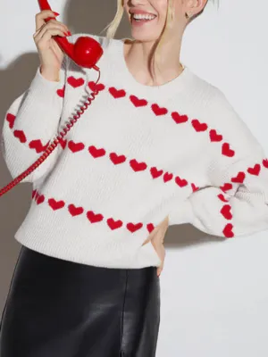 Red Heart Patterns Knit Sweater
