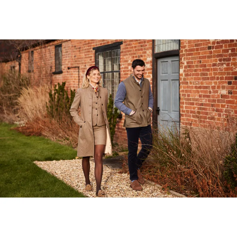 Schoffel Beauly Ladies Tweed Skirt - Houndstooth Tweed