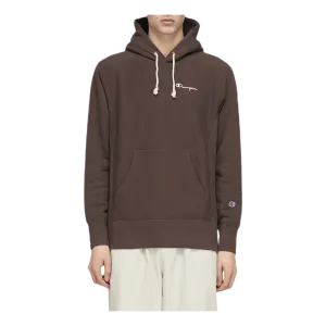 Small Script Hoodie Brown