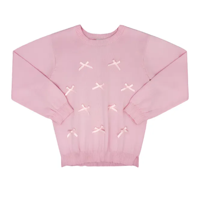 Stella Sweater - Primrose Pink, Ribbons