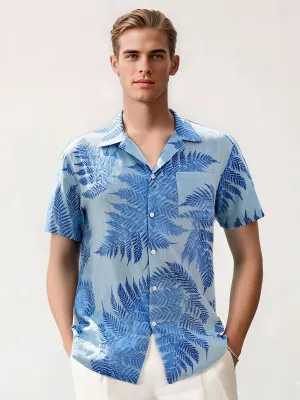 Tropical Style Button Up Hawaiian Shirt