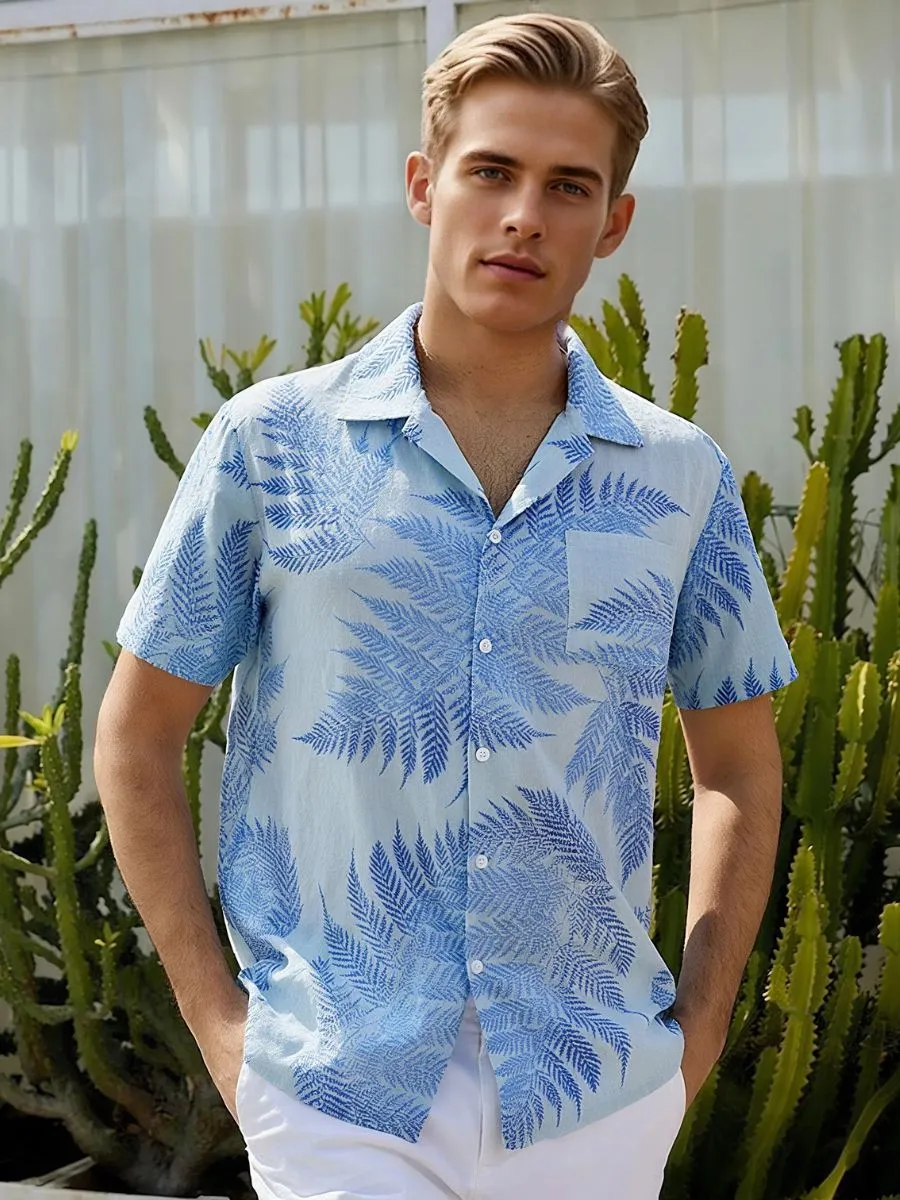 Tropical Style Button Up Hawaiian Shirt