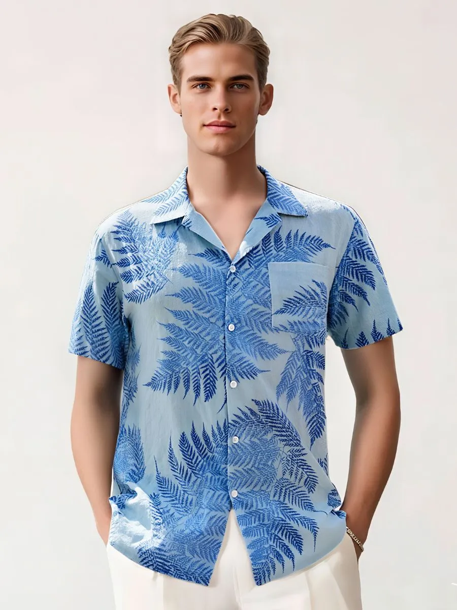 Tropical Style Button Up Hawaiian Shirt