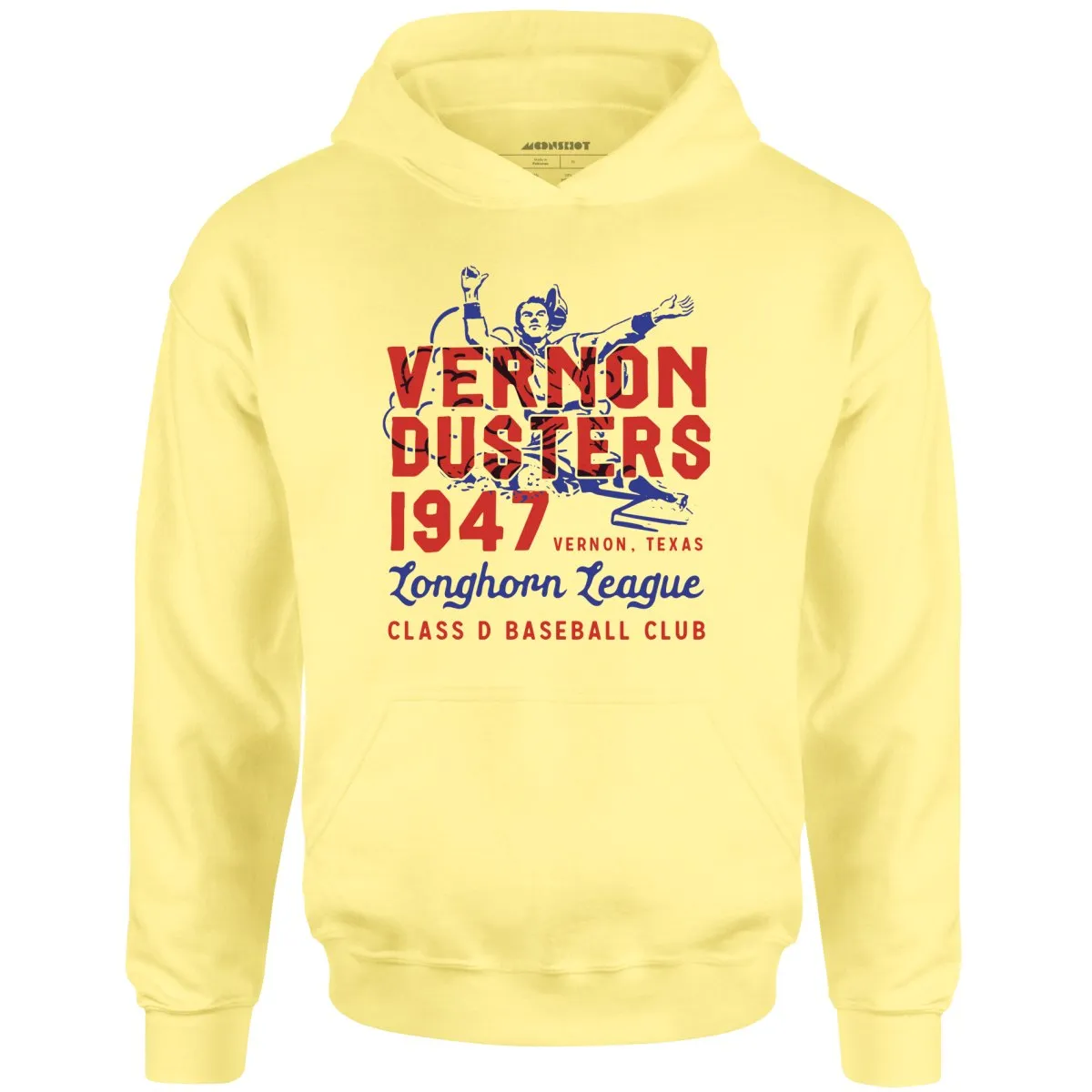 Vernon Dusters - Texas - Vintage Defunct Baseball Teams - Unisex Hoodie
