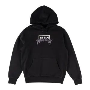 Welcome - X Nine Inch Nails Eraser Puff Print Hoodie Black