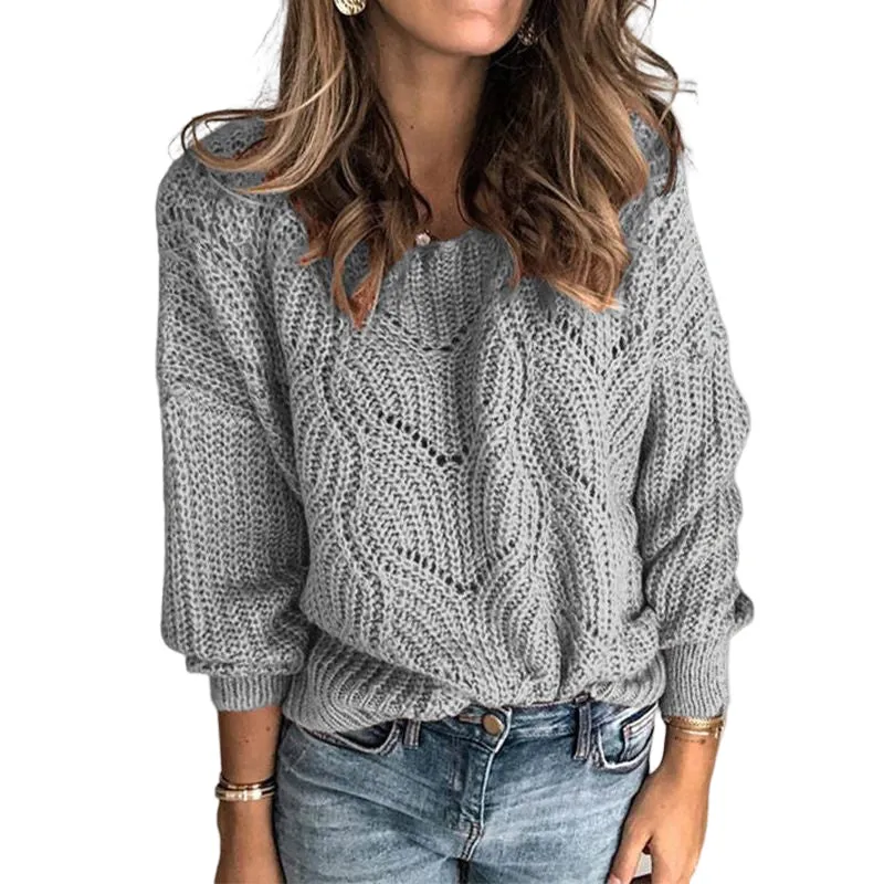 Women's Crochet Knit Pullover Sweaters