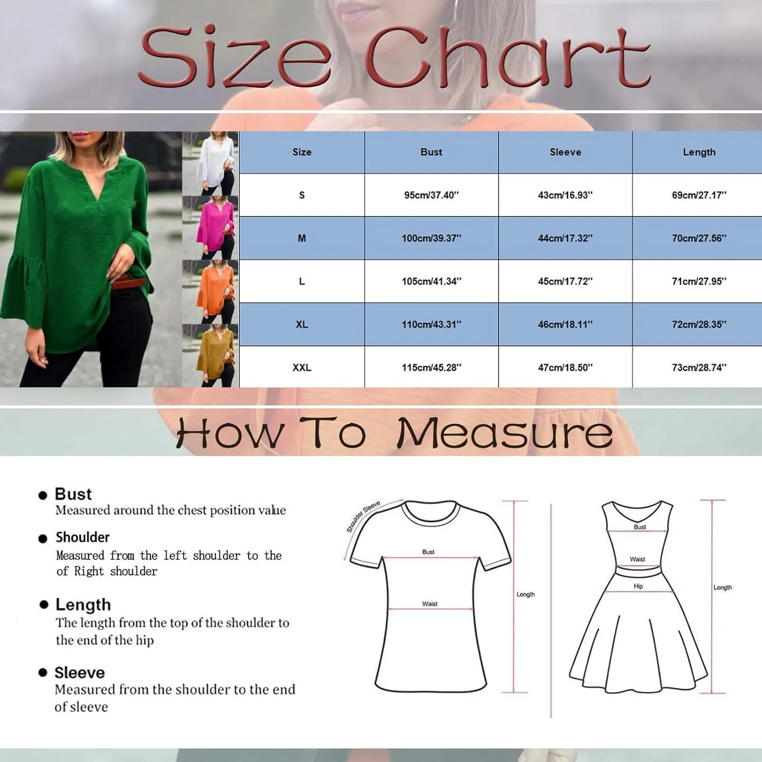 Women's Solid Color V Neck Casual Fashion Flared Sleeve Midi Dress Dress Women